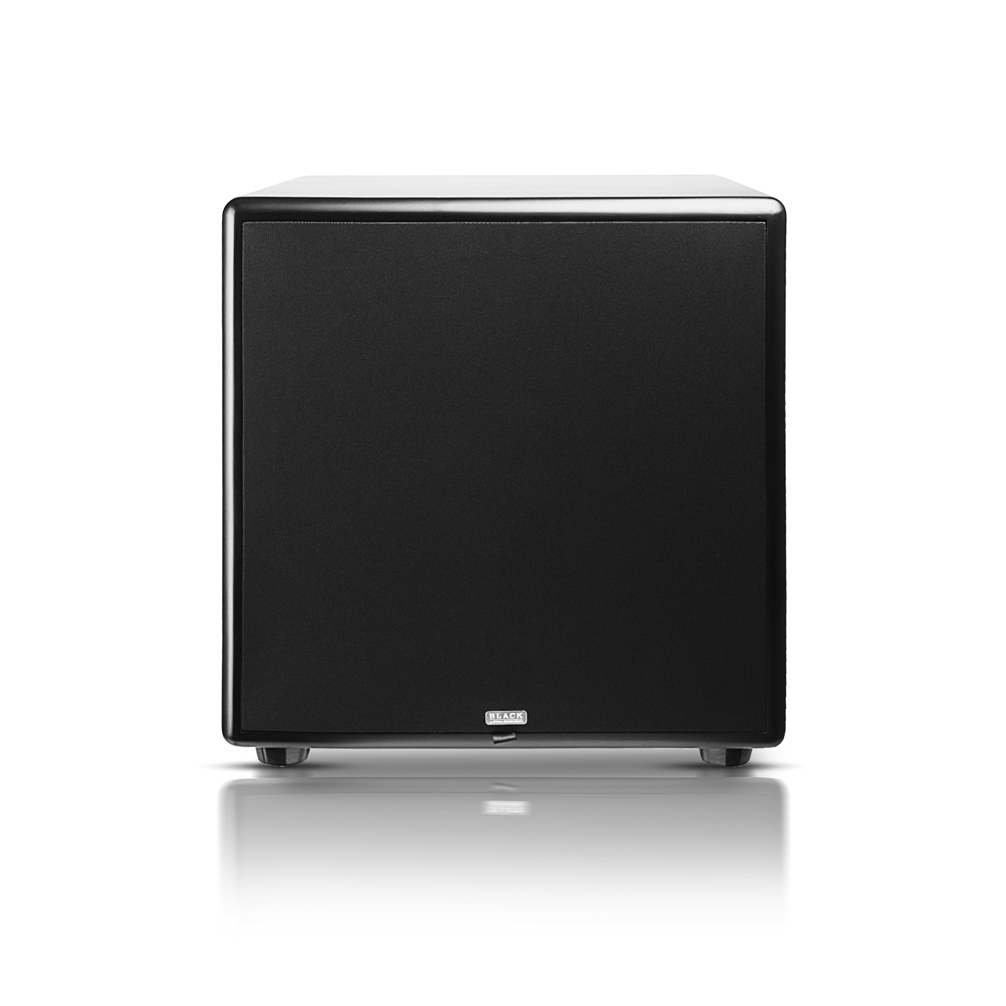OSD Black 12" Powered Subwoofer 300W Black Wood Veneer Acoustic12